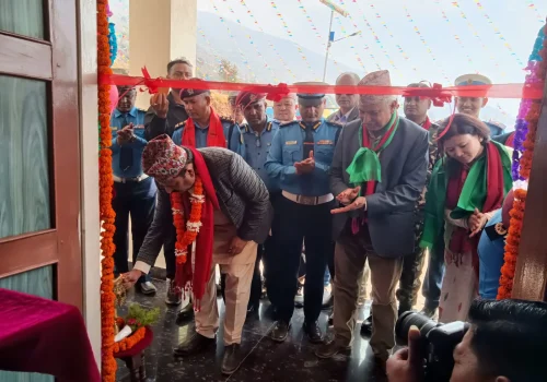 प्रहरी चौकीको नवनिर्मित भवन उद्घाटन