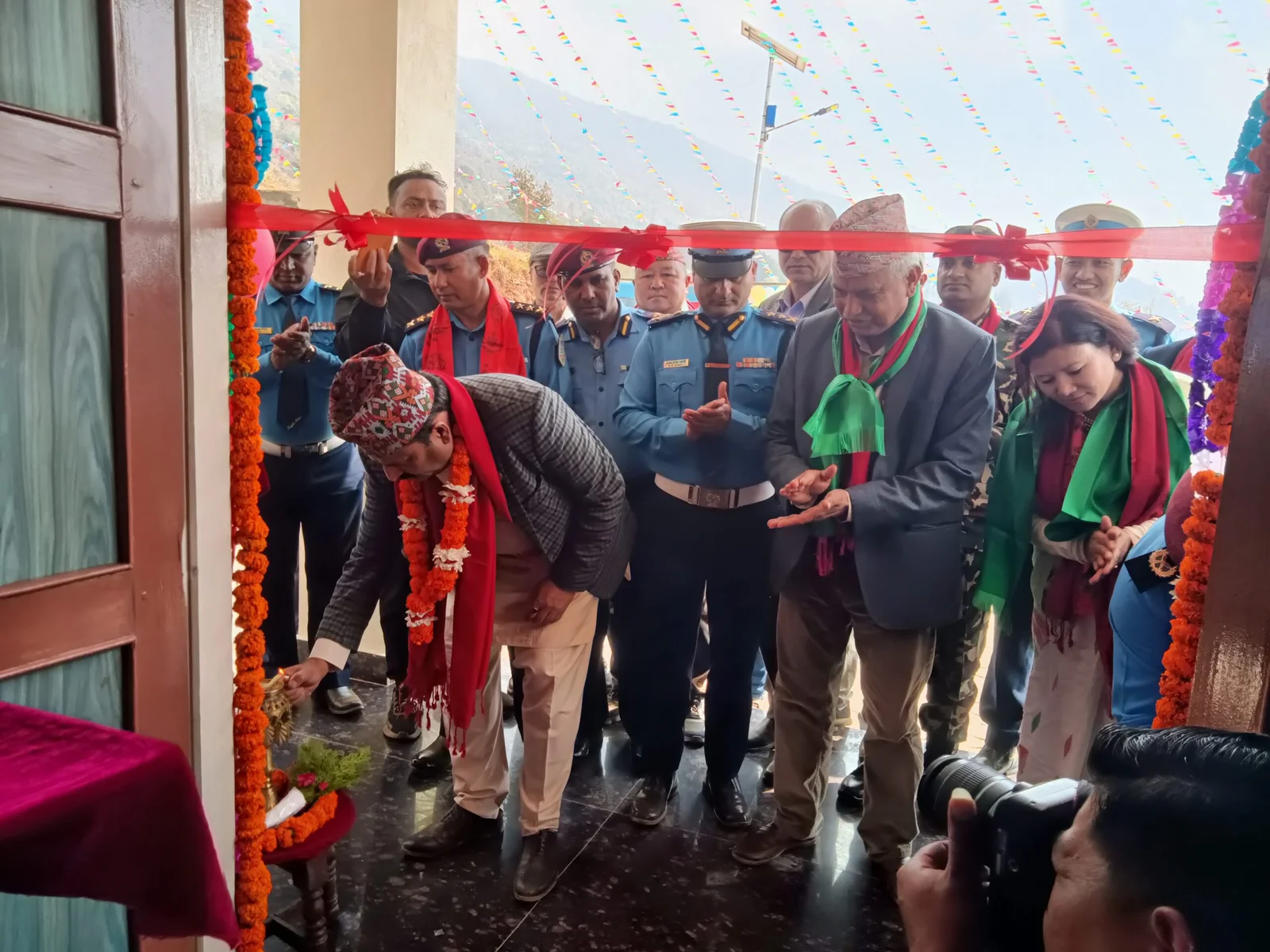 प्रहरी चौकीको नवनिर्मित भवन उद्घाटन