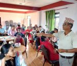 कृषकलाई बाख्रापालन तथा व्यवसायिक योजना निर्माण सम्बन्धी तालिम