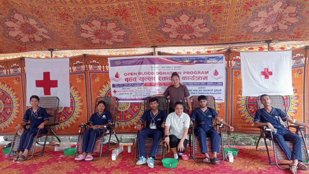 ११९ जनाले गरे रक्तदान