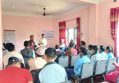 बेनिघाट रोराङ-१० खोरभज्याङमा वडा स्तरीय सामाजिक परिक्षण