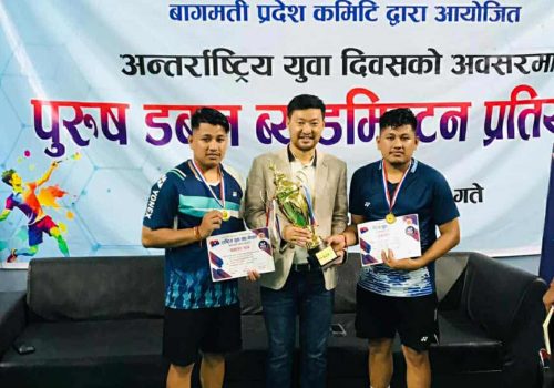 खुल्ला व्याडमिन्टन प्रतियोगिता : राम लक्ष्मणको जोडी प्रथम