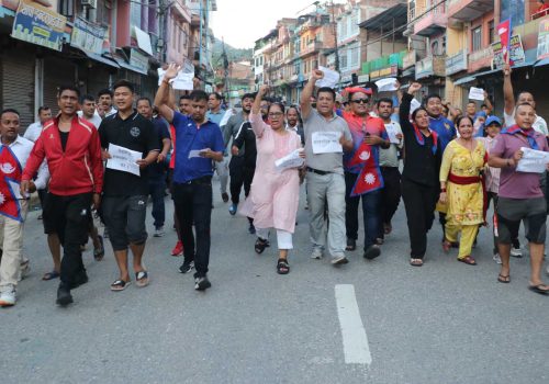 आन्दोलनमा भएको मानविय क्षतिप्रति धादिङका चार दलद्धारा दुःख व्यक्त