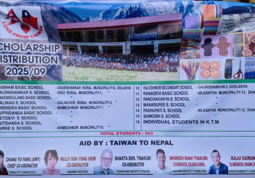 विद्यार्थीलाई नगदसहित शैक्षिक सामग्री वितरण