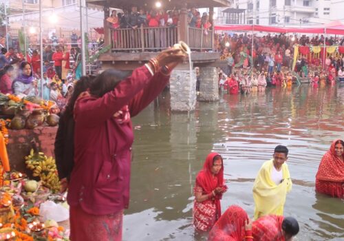 छठ पर्व सम्पन्न