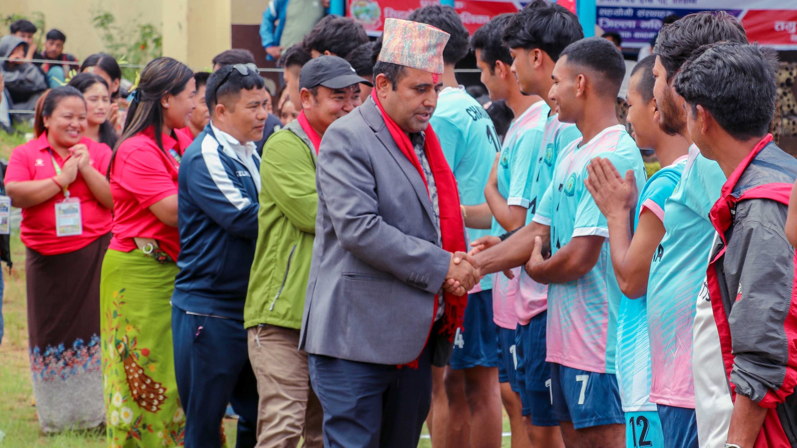 पानीले अवरुद्ध भलिबल खेल पुनः सुरु
