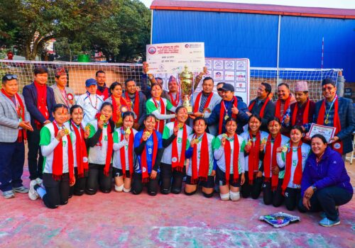 स्व.मनोज श्रेष्ठ स्मृति कप प्रदेश स्तरीय महिला भलिबलमा धादिङ प्रथम