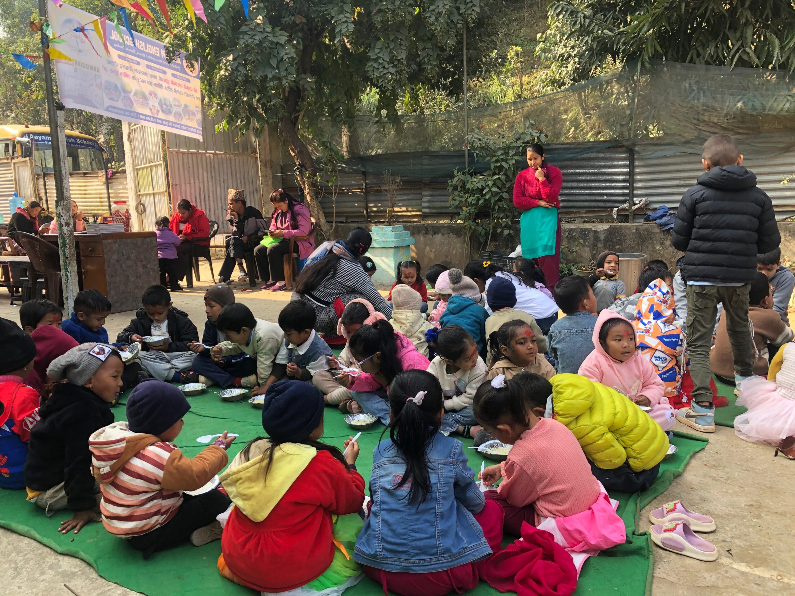 आयाम इङलिस स्कुलमा वसन्त पञ्चमीको अवसरमा अक्षरआरम्भ